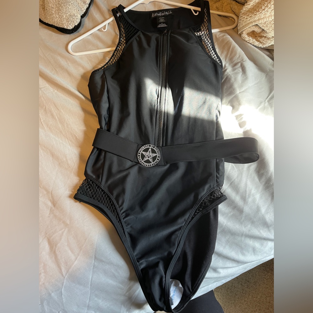 Blackcraft Cult “Believe In Yourself” - Belted One Piece Swimsuit. 🏝️💀 - Picture 3 of 6